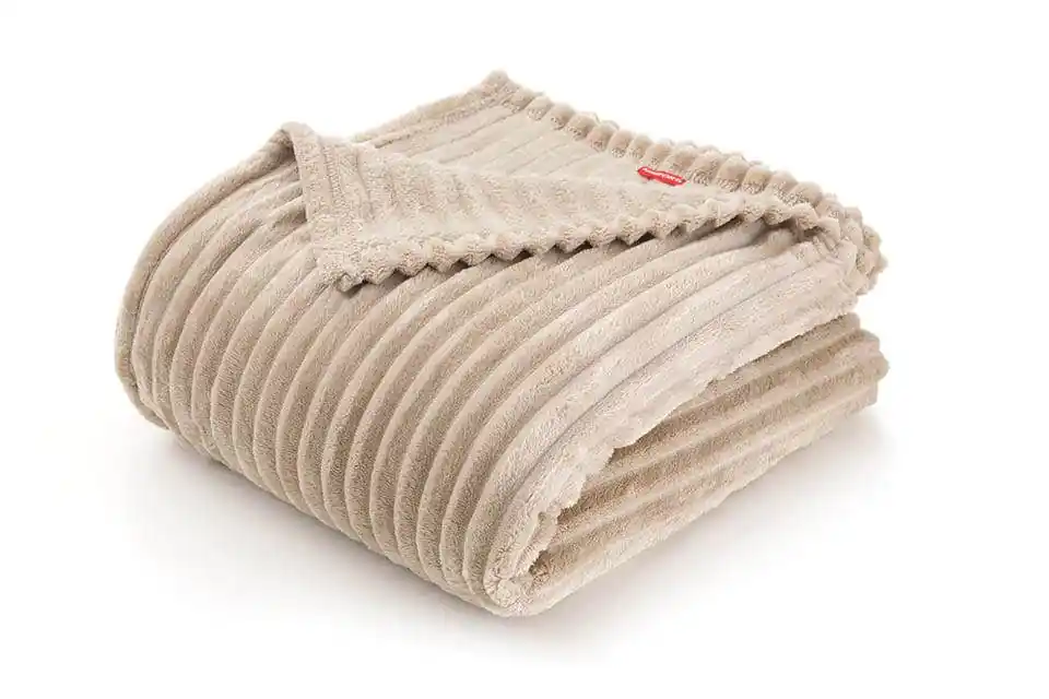 Deka SOFT TRACE beige wh Levný