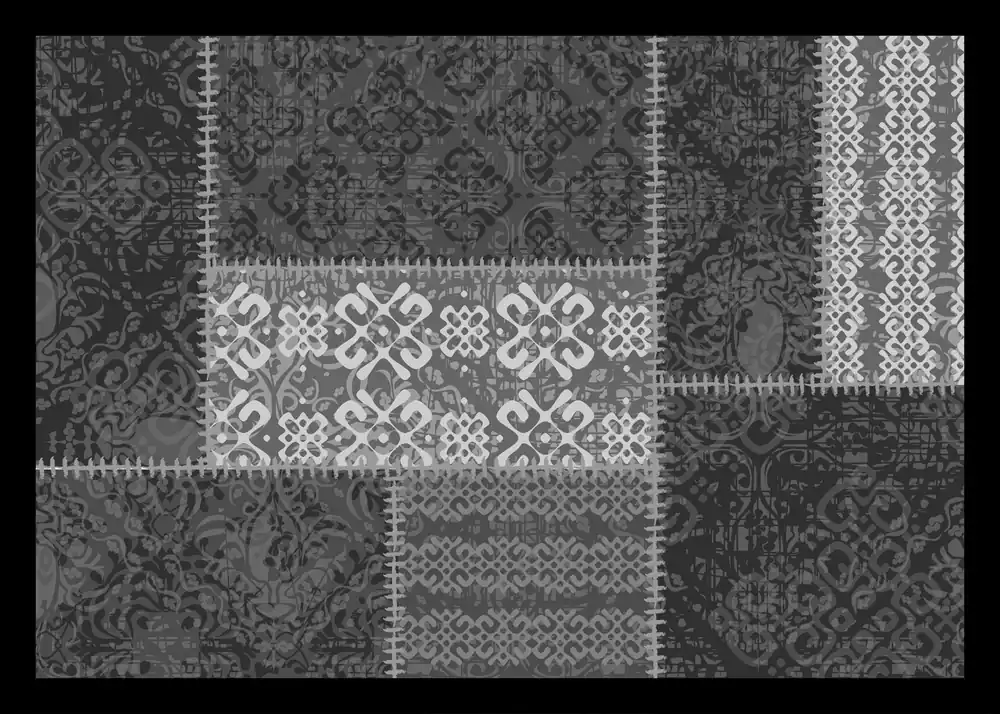 Vysoce Kvalitní Rohožka ORIENTAL PATCH dark grey