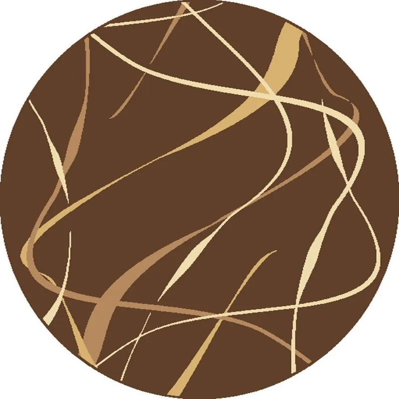 Koberec CHOCO hnědý kruh Dokud Zásoby Vydrží