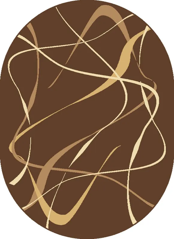 Aktuální Koberec CHOCO hnědý ovál