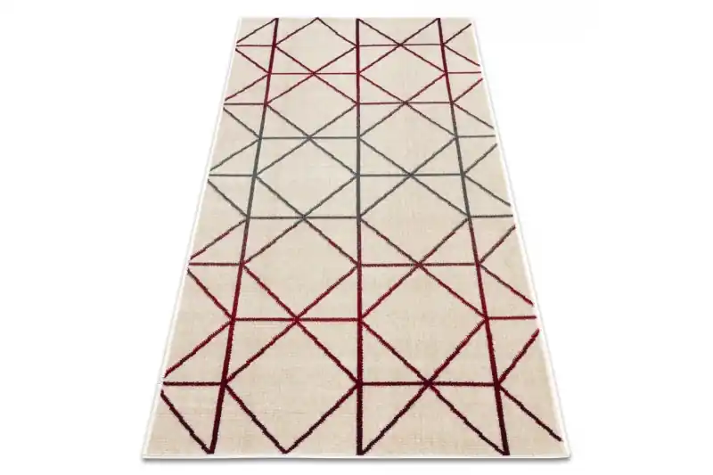 Nakupujte Hned Koberec GINA 21242561 geometrický béž / červený / šedý