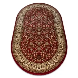 Koberec ROYAL ADR ovál vzor 1745 bordový Výhodná Nabídka