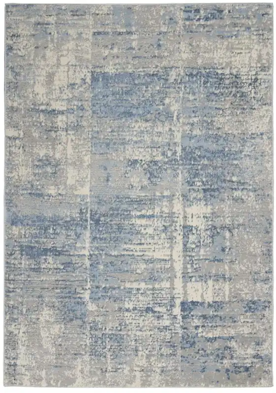 Koberec SOLACE 2 IVORY/GREY/BLUE Sezónní Sleva