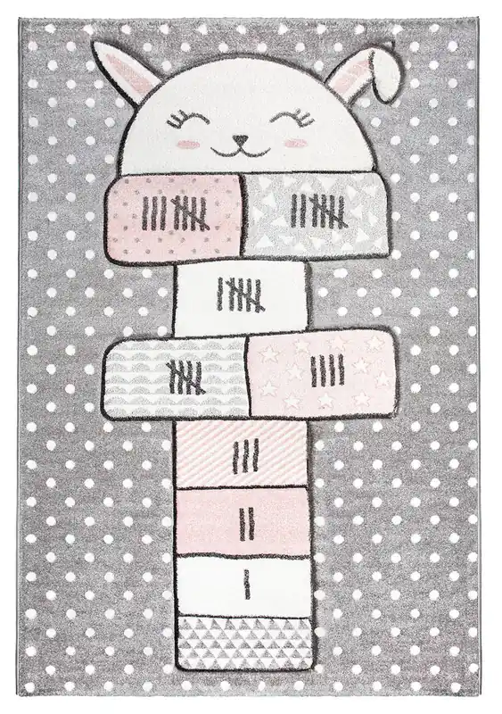 Finální Výprodej Koberec PASTEL BUNNY šedý