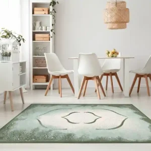 Poslední Šance Koberec OPERA 0A008A C89 66 Ornament bílý/zelený