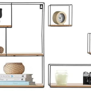 Sada 4 závěsných poliček LOFT Metal Industrial Časově Omezené