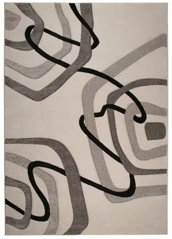 Ověřený Koberec Sumatra 3465B Modern Abstract bílý, krém, béžový