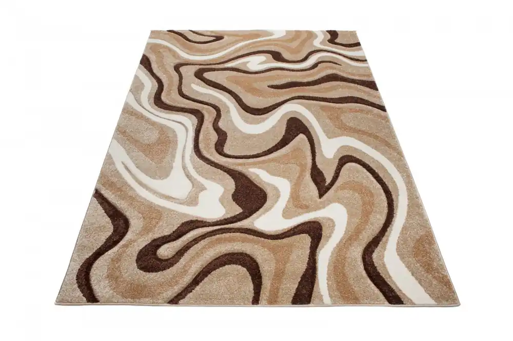 Koberec Sumatra C301 3D Contour Cut karamel, béžový Nová Kolekce