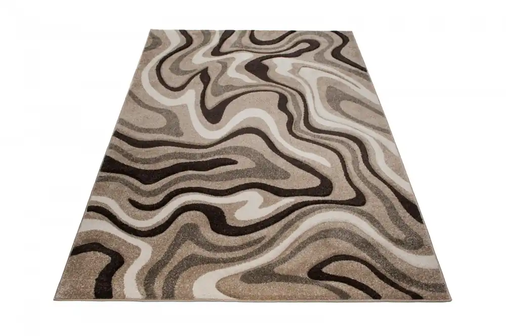 Koberec Sumatra C301B 3D Contour Cut tmavě béžový Novinka
