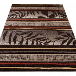 Akční Cena Koberec Sumatra H093dD Carving Leaves Dark Brown