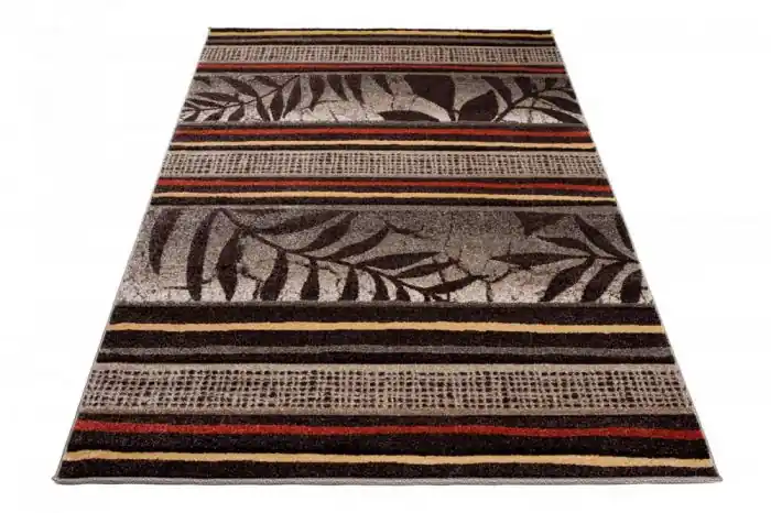 Akční Cena Koberec Sumatra H093dD Carving Leaves Dark Brown