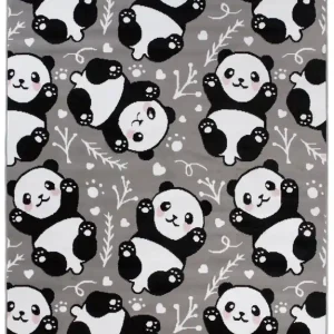 Bezpečná Platba Dětský koberec PINKY DE74A Panda šedý