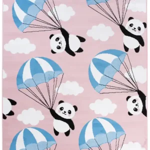 Dětský koberec PINKY DE76A Panda Balón růžový Rychlé Dodání