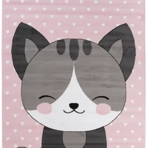 Dětský koberec PINKY DE90A Cat růžový Poslední Šance