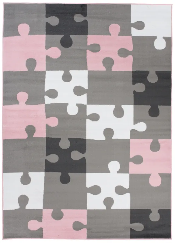 Kup Teď Dětský koberec PINKY Z414C Puzzle šedý, růžový