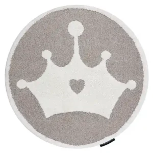 Koberec JOY Crown kruh béžový / krém Levný