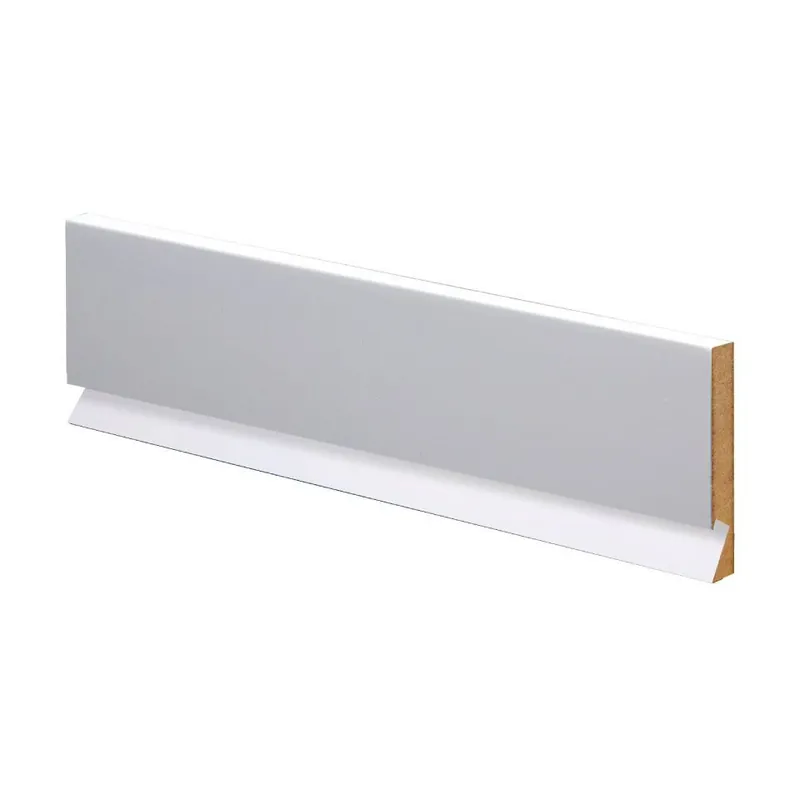 Soklová lišta MDF bílá L 8/4 LED 250 cm Nová Kolekce