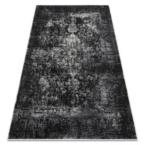Koberec VINCI 1527 Ornament vintage - strukturální - sloní kost / antracit Oblíbený