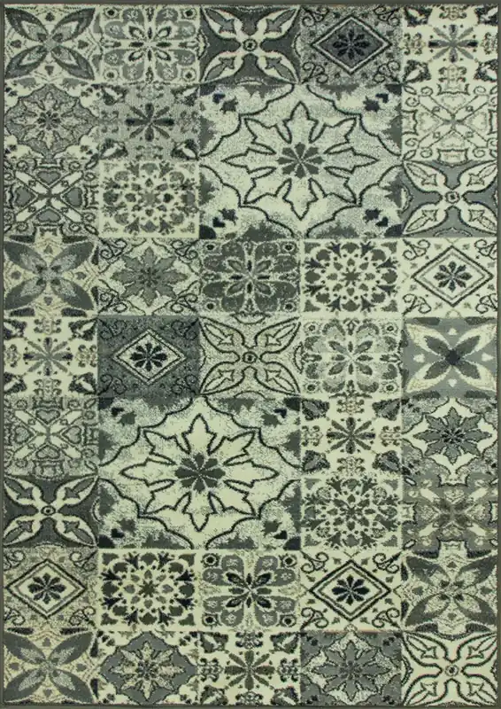 Sezónní Sleva Koberec Modern 1802/610 grafitový / krémový
