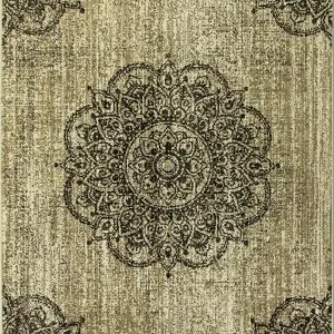 Koberec Aladin 513668/67933 mandala sloní kost / béžový Nejprodávanější