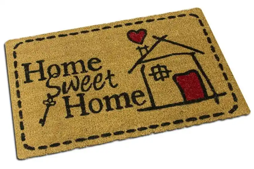 Vysoce Kvalitní Rohožka Kokos Tucan 2 Home Sweet Home béžová