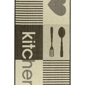 Protiskluzový kuchyňský koberec/ běhoun Flex 19053/19 hnědý Odeslání Ihned