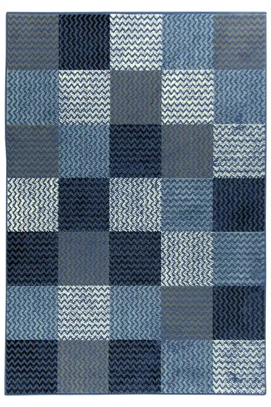 Koberec Luna 503568/94955 Patchwork modrý Nejlepší Cena
