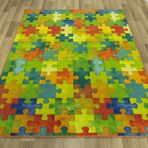 Odeslání Ihned Koberec Puzzle vícebarevný
