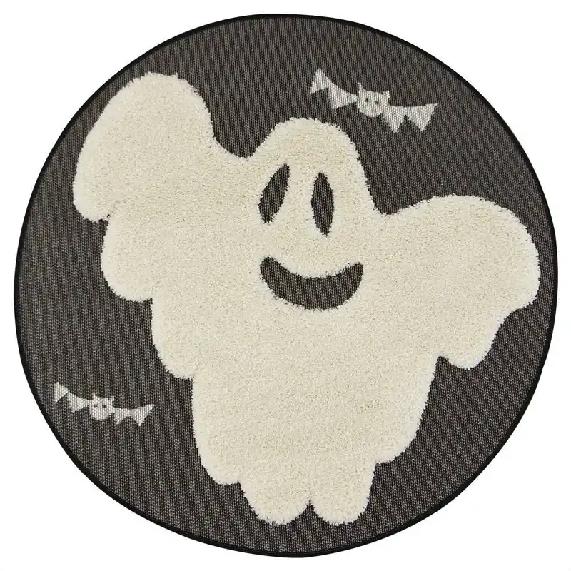 Nakupujte Hned Dětský koberec Shaggy Smile 15542/969 halloween, černý / krémový