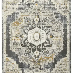 Koberec Sprandi A2190A Ornament béžový / modrý Zlevněný