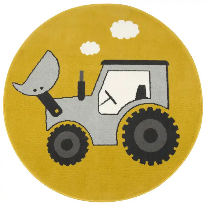 Dětský koberec Luna Kids 534457/89955 hořčičný / šedý Finální Výprodej