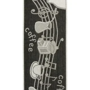 Značkový Protiskluzový kuchyňský koberec/ běhoun Flex 951/80 Káva grafitový