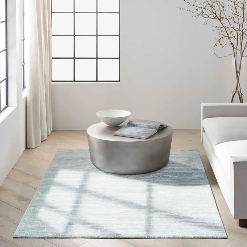 Koberec CALVIN KLEIN LINEAR světle modrý Cenově Výhodný