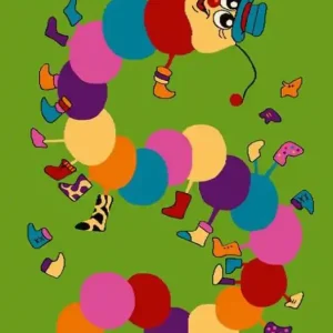 Dětský koberec Agnella Funky Top Iwo limetkový Jen Po Omezenou Doba