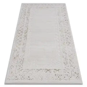 Aktuální Koberec AKRYL VALS 2340 Ramka ornament sloní kost / béžový