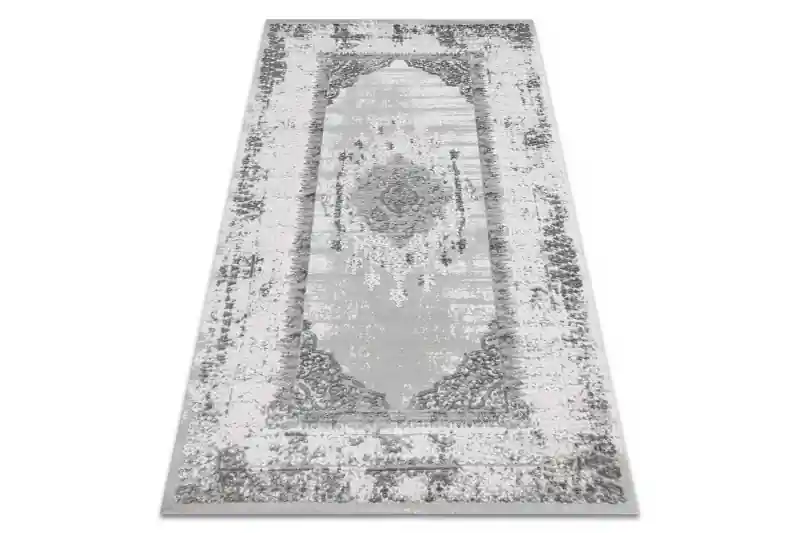 Přímo Od Výrobce Koberec AKRYL VALS 8801 Ramka ornament, sloní kost / šedý