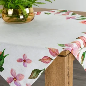 Nízká Cena Ubrus NATU 2 bílý / růžový
