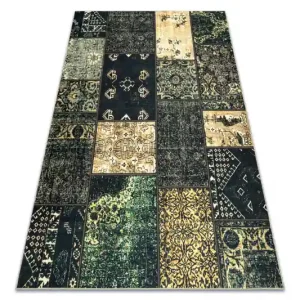 Koberec ANTIKA Ancient Olive patchwork zelený Akce
