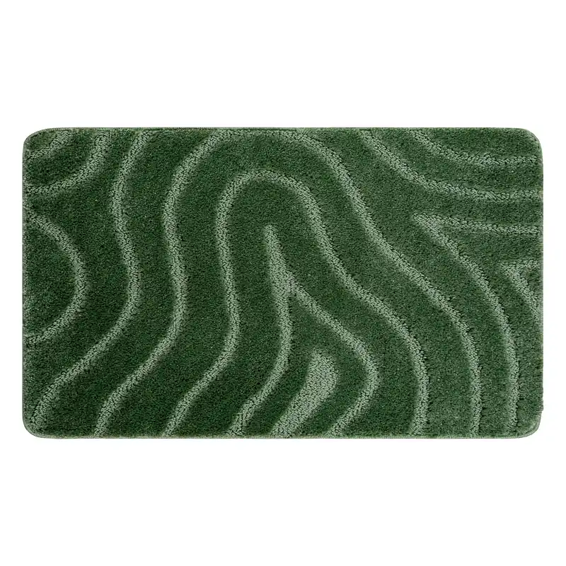 Koupelnový kobereček SUPREME WAVES vlny, zelený Objednat Nyní
