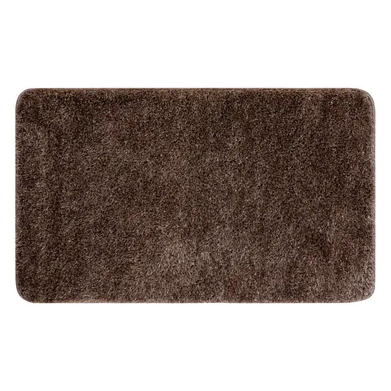 Koupelnový kobereček SYNERGY glamour / lurex, hnědý Akce