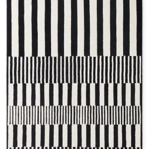 Koberec Elle Decoration Stryve Pulse černý / bílý Hit Sezóny