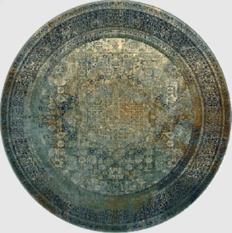 Koberec OMEGA MAMLUK modrý kruh Cenová Bomba