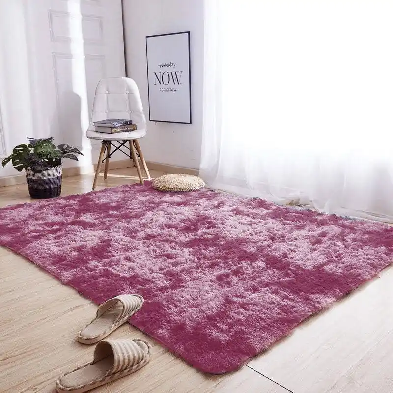 Kup Teď Protiskluzový koberec SHAGGY ombré, červený