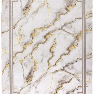 Přímo Od Výrobce Protiskluzový koberec MILANO 90003-01 krémový / zlatý