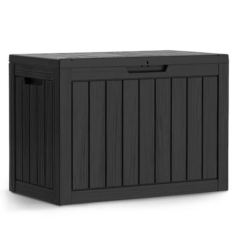 Bezpečná Platba Zahradní úložný box černý 170 L