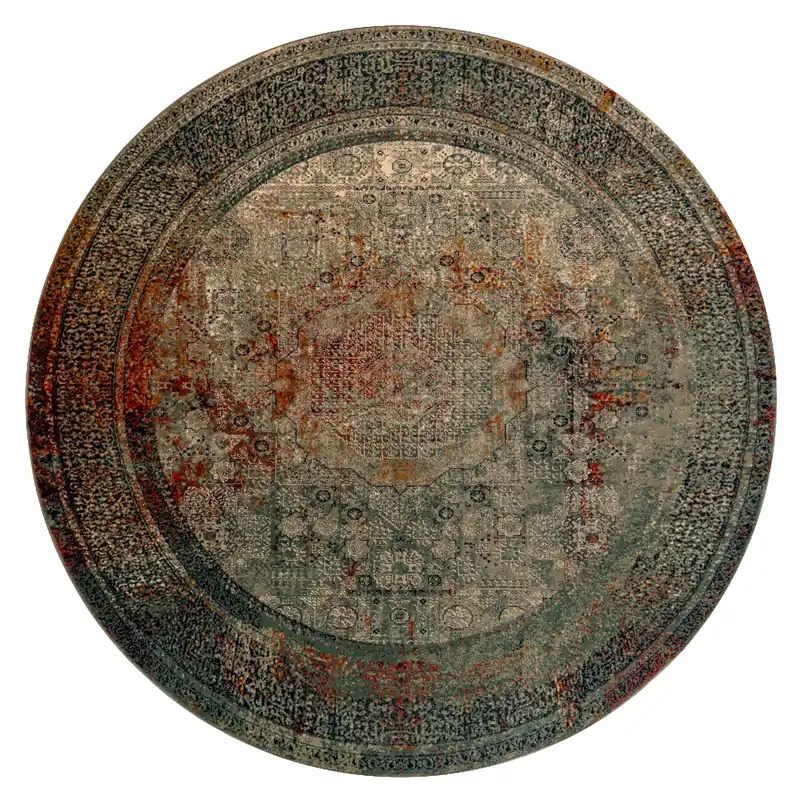 Cenová Bomba Koberec OMEGA MAMLUK rozeta smaragdový kruh