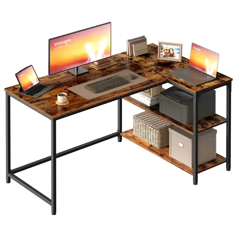 Rohový pracovní stůl LWD136KD01 Víkendová Akce