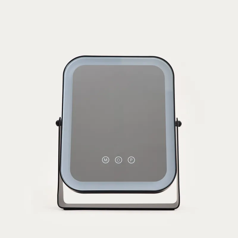 Zrcadlo s LED osvětlením NARAVE černé 774355 Koupit Online