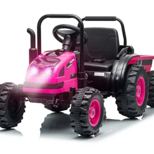 Elektrický traktor Milly Mally s přívěsem růžový Bezpečná Platba