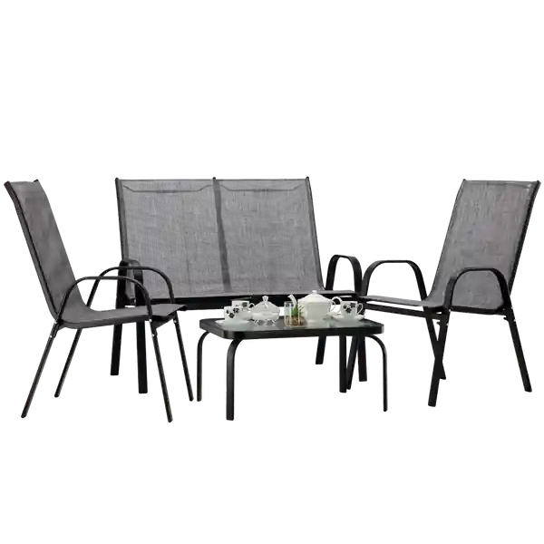 Set zahradního nábytku ZAFIRO šedý NEO9924 Sleva